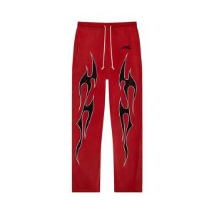 Спортивные брюки Hellstar Halloween Flame Sweatpants Red, красный