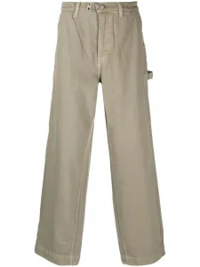 Широкие джинсы средней посадки OBJECTS IV LIFE, зеленый