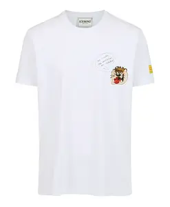 Классическая белая футболка прямого кроя Iceberg, белый