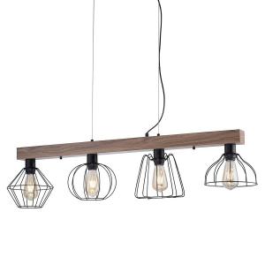 Подвесной светильник JUST LIGHT Kaska, алюминий - 4-пламенный