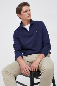 Хлопковый свитер 710671929029 Polo Ralph Lauren, темно-синий