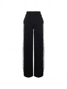 Брюки прямого кроя Hamza, черный