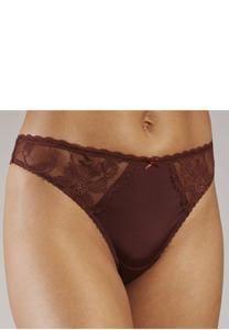 Стринги LASCANA, коричневый