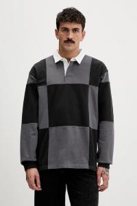 Хлопковая толстовка Vans, черный