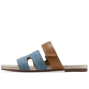 Женские тканые тапочки-слайды GG CC с вырезами из дышащей ткани GG-CC, Blue