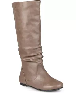 Женские сапоги Jayne Wide Calf Slouchy Knee High Journee Collection, коричневый/бежевый
