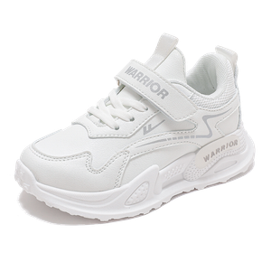Детские кроссовки Athletic Shoes Slip Resistant Breathable Lightweight Cushioning Low top Casual WARRIOR, белый