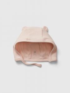 (К) Моя первая любимая тонкая ребристая шапочка в виде медведя (для малышей)