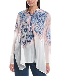 Джонни Вас Жилани Туника Johnny Was, белый