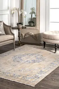 Ковер Vintage Valerie Area Rug nuLOOM, 130x198 см, бежевый