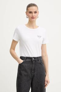 Хлопковая футболка c elove 1 BOSS Orange, белый