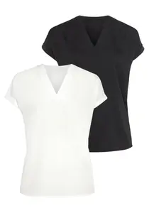 Блузка-топ Фонарики (упаковка, 2 шт.), в двойной упаковке Flashlights, белый