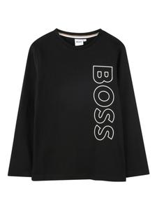 Футболка с логотипом BOSS Kidswear, черный