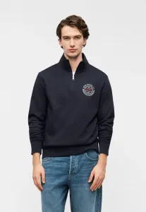 Толстовка с графическим принтом и застежкой-молнией до середины груди Gant, Evening Blue