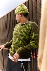 Джемпер iets frans... REMI GRAFFITI UNISEX, Green