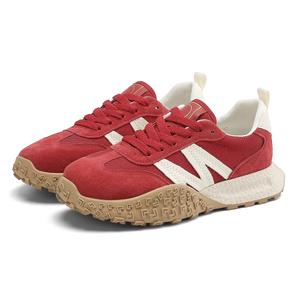 D:FUSE SCANDINAVIA D FUSE SCANDINAVIA Женские противоскользящие, износостойкие, легкие кеды низкие повседневные - хаки/красный, цвет Khaki/Red