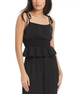 Купальник Women's Peplum Cover-Up Tank Top Red Carter, черный