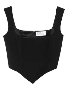 Шерстяной топ-бюстье Giuseppe Di Morabito, черный