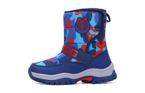 Износостойкие термосапоги для детей BOBDOG, синий/красный