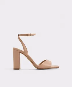 Женские сандалии на каблуке с квадратным носком Aldo, бежевый