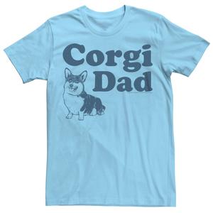 Мужская футболка с рисунком Corgi Dad Dog Lover Licensed Character