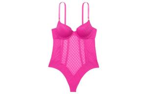 Женский боди Victoria's Secret, розово-фиолетовый