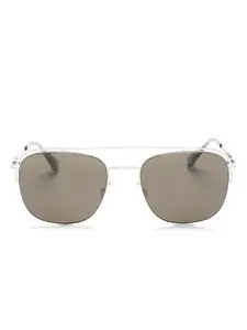 Солнцезащитные очки-пилоты Nor Mykita, серебяный