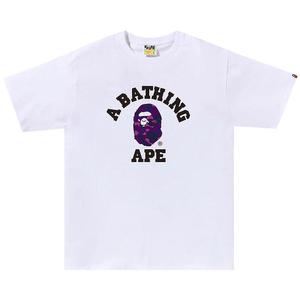 Футболка BAPE Color Camo College Tee, White/Purple