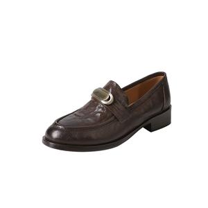 Echo&yolo Лоферы женские черно-коричневые - коричневые, цвет Brown