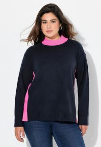 Джемпер Ulla Popken Jumper, Inky Blue/Dark Blue