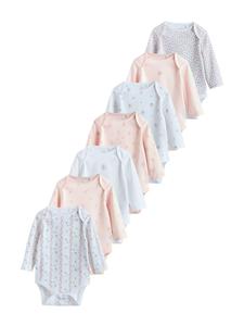 Next Комбинезон/боди в пастельно-голубом, розовом, пастельно-розовом