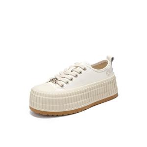 Женские повседневные туфли ELLE с низким верхом, бежевые