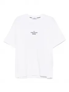 2100037 Футболка с логотипом Stone Island, белый