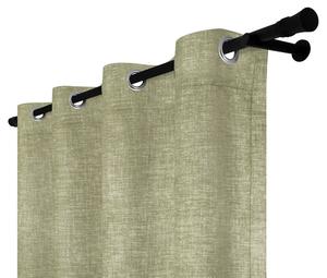 Непрозрачная штора с люверсами, размеры: 140х240 см, цвет: желтый. Voppi