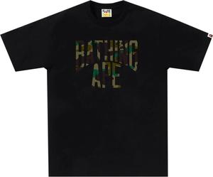 Футболка BAPE 1st Camo NYC Logo 'Black/Green', черный