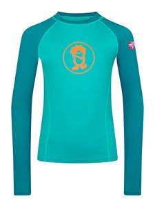 Рубашка для плавания Квалвика светло-голубого цвета Trollkids