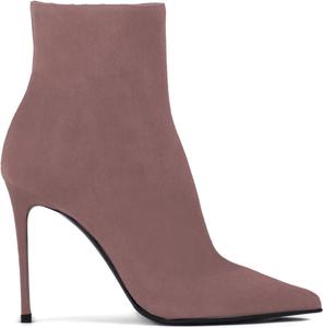 Женские ботильоны на высоком каблуке-стилетто с заостренным носком, боковой молнией и приталенным дизайном, стильные праздничные ботинки OAKUMSAS, Pink