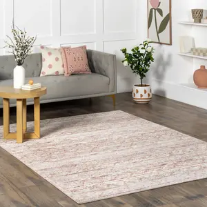 Ковер Transitional Moroccan Hattie Area Rug nuLOOM, 122x183 см, розовый