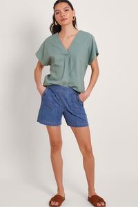 Белые джинсовые шорты Harper Monsoon, синий