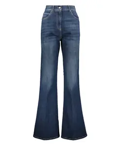 Расклешенные джинсы с контрастными швами Fabiana Filippi, синий