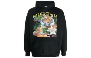 Толстовка женская Balenciaga Year Of The Tiger, черный