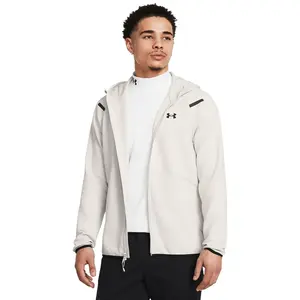 Мужская повседневная толстовка Ua Unstoppable Flc Fz Hd Eu-Gry Under Armour, белый