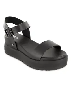 Женские сандалии Kayci на платформе с круглым носком MIA, черный