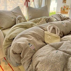 AVIVI Комплект постельного белья 1,8 м, 4 предмета, простыня, пододеяльник 180x220 см