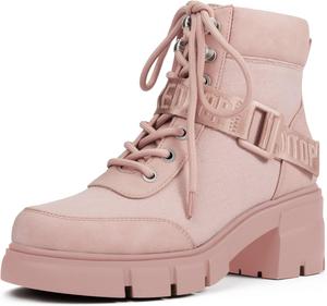 Женские боевые ботинки REDTOP с массивной подошвой, на щиколотку, шнуровкой и пряжкой, повседневная обувь