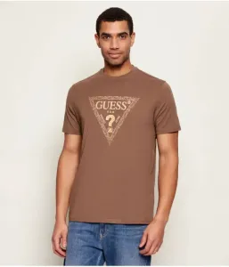 Футболка «Золотой треугольник» regular fit Guess Jeans, коричневый