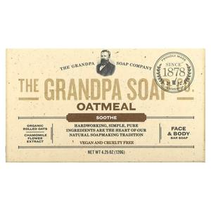Мыло для лица и тела The Grandpa Soap Co. Soothe Oatmeal, 4,25 унции (120 г)