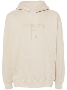 Толстовка с капюшоном из хлопка с принтом логотипа VTMNTS, серый