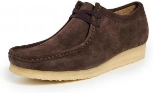 Мужские замшевые туфли Wallabee от Clarks, темно-коричневый