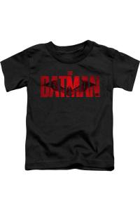 Футболка с коротким рукавом для малышей с красным логотипом Batman в виде летучей мыши Gildan